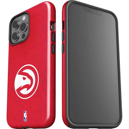 NBA Atlanta Hawks Distressed iPhone 15 Pro Max Impact Case
